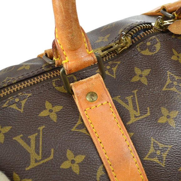 LOUIS VUITTON KEEPALL 50 TRAVEL HAND BAG PURSE MONOGRAM - Picture 9 of 14